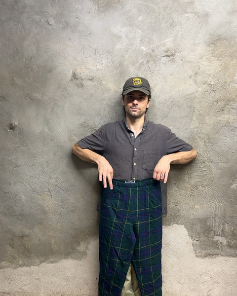 Pendleton Green Plaid Wool Pants, Size 8 Petite