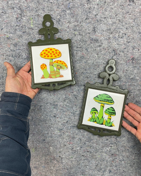 Mushroom Trivets, Set of 2