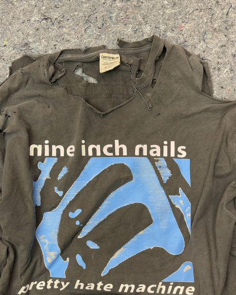 Nine Inch Nails Pretty Hate Machine T-Shirt That Looks Like It Was Eaten By A Dog, Size XL