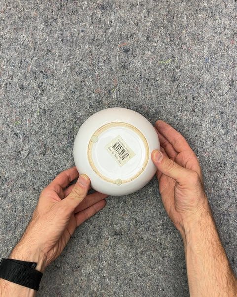 White Ceramic Pot, 5"