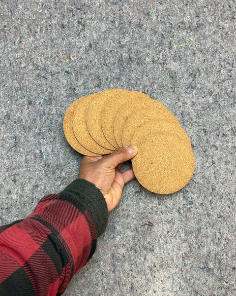 Cork Coasters, Set of 8
