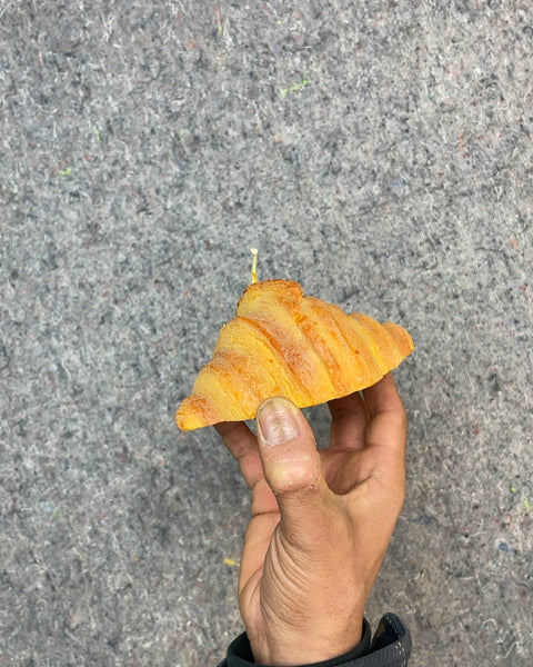 Croissant Shaped Candle