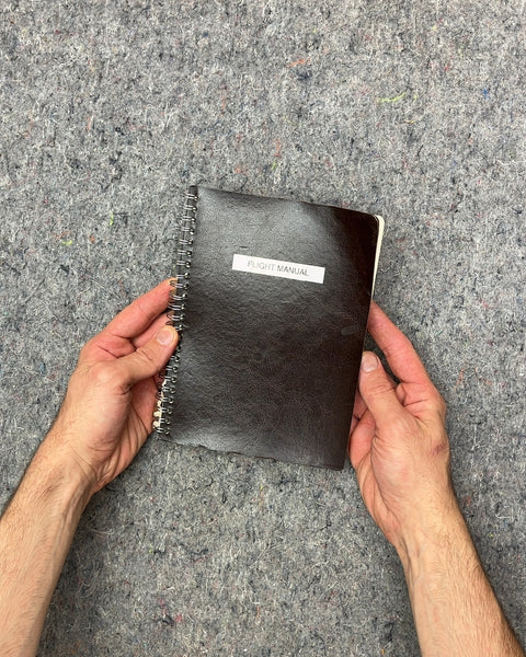 Flight Manual Notebook With Nothing Inside