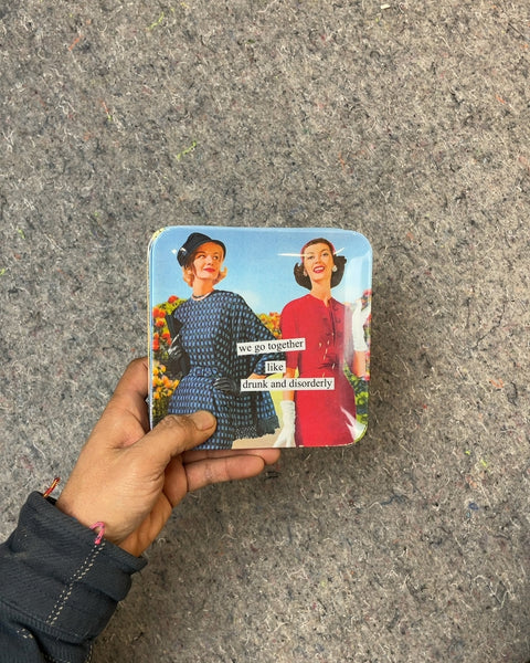 Retro Ladies Little Plates, Set of 4