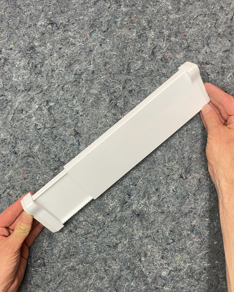 White Plastic Drawer Divider, 12"+