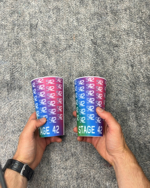 Stage 42 Rainbow Gradient Plastic Cups