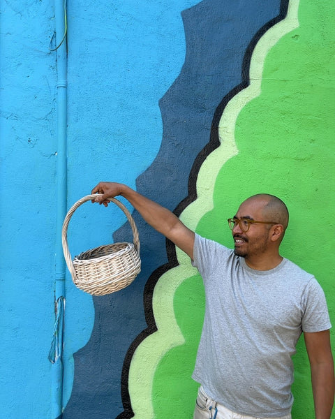 Woven Basket with Handle