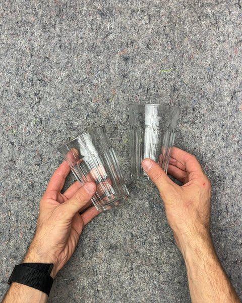 Another Set of Two Tall Duralex Clear Drinking Glasses