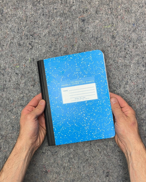 Blue Marble Cover Wide Ruled Composition Notebook