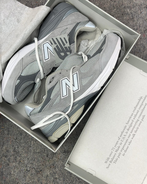 Brand New New Balance 990v3 Grey Sneakers, Size US 11.5M or EU 45.5