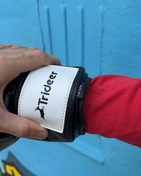 Trideer Black Boxing Gloves, 12 oz
