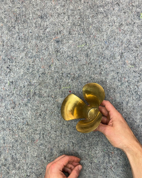 Brass Petal-Shaped Dish