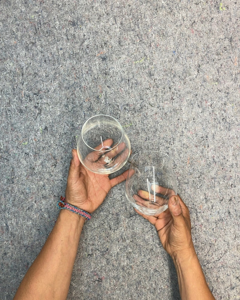 Sexy Stemless Wine Glasses, Set of 2