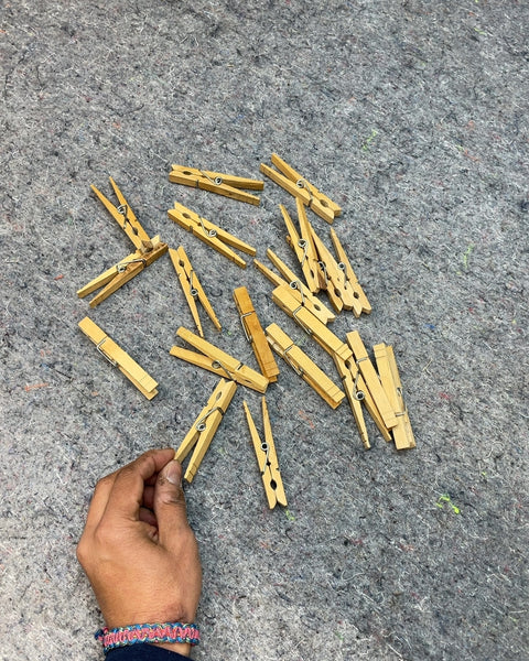 Wooden Clothespins, Set of 20