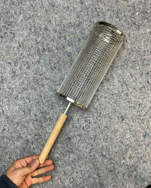 Grilling Basket with Wood Handle