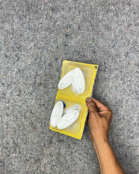 Command White Adhesive Hooks, 4-Pack