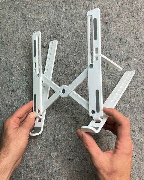 Portable Adjustable White Laptop Stand