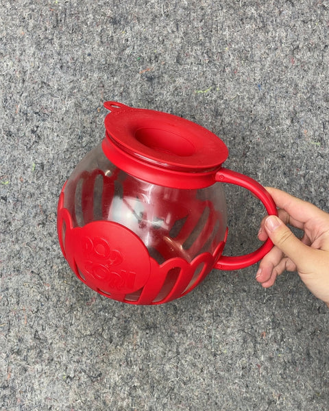 Red Microwave Popcorn Popper