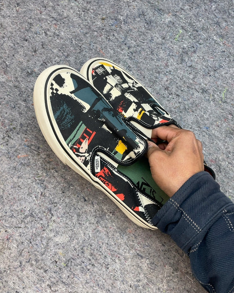Vans Slip-On Sneakers with Abstract Print, Sz 10.5 F US or 42 EU
