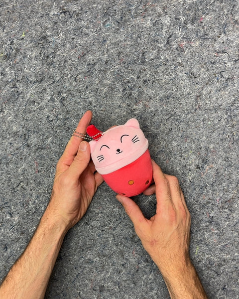 Cutie Buddie Boba Cat Plush Keychain