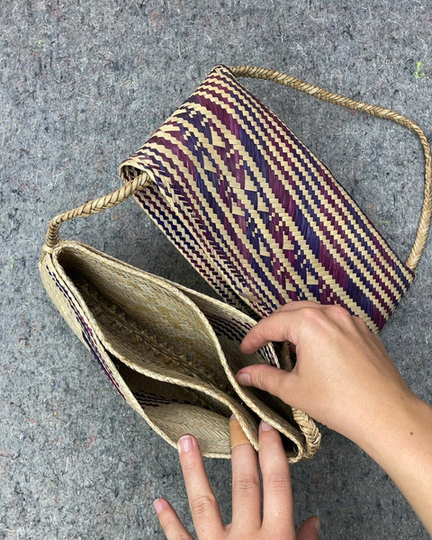 Woven Straw Shoulder Bag