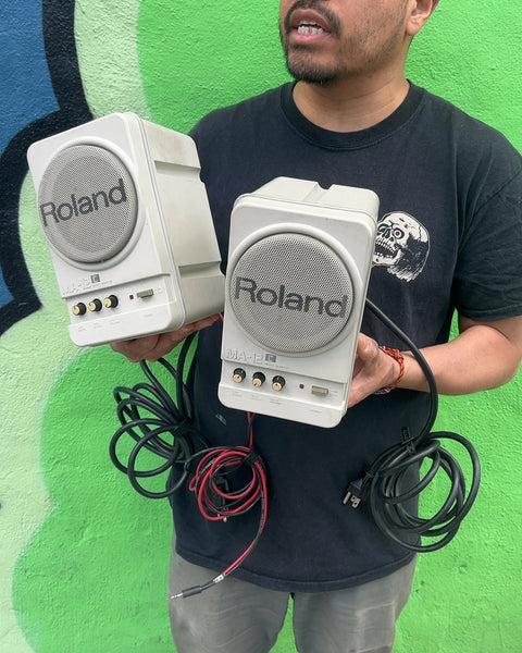 Roland MA-8 Micro Monitor Speakers, Works But Could Use New AUX Cable