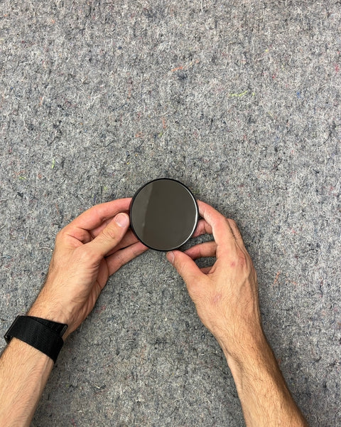 Round Super Zoomed In Makeup Mirror With A Suction Cup Mount