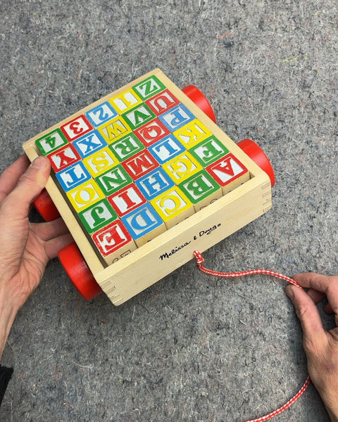 Melissa & Doug Wooden Alphabet Pull Toy