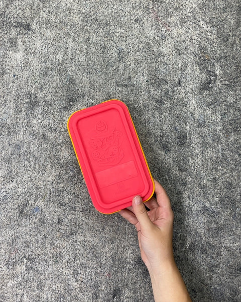 Yellow and Red Silicone Sandwich Container
