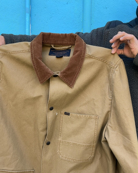 Super Nice Filson Dry Tin Cloth Ranch Jacket, Size L