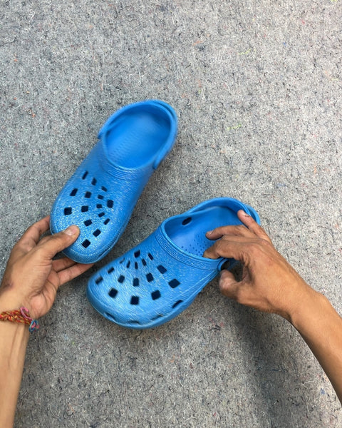 Glitter Foam Slides That Look Just Like Crocs, Sz 39