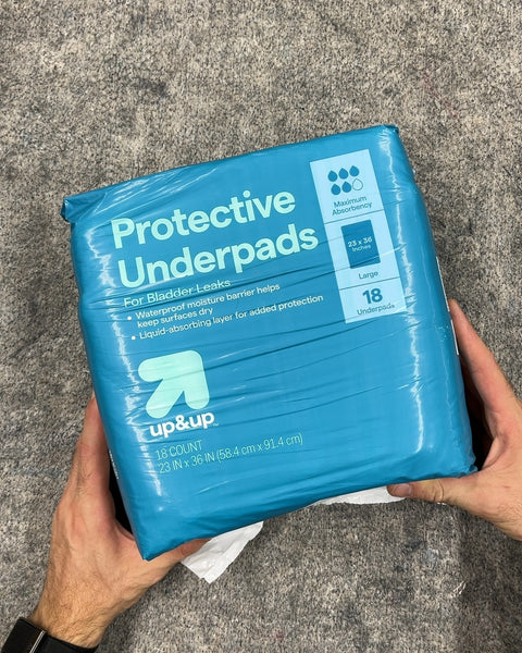 Unopened Up & Up Protective Underpads, Large 18 Count