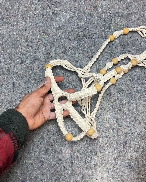 Another Macrame Plant Hanger with Wood Beads