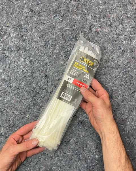Steel Grip 11 Inch Cable Ties, 100 Count