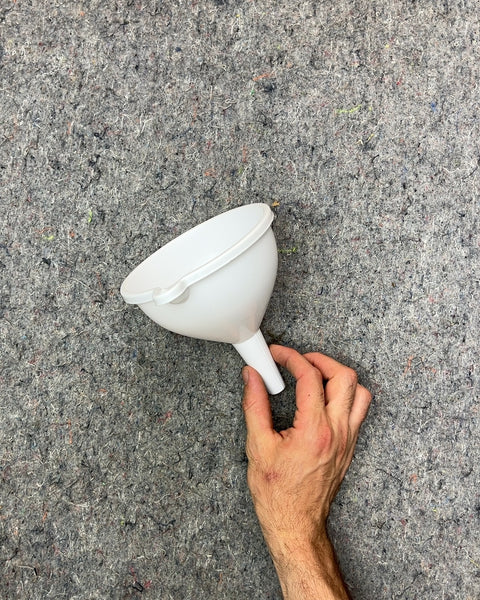 White Plastic Funnel