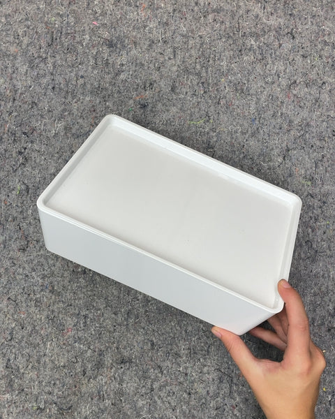 IKEA Kuggis White Storage Box with Lid
