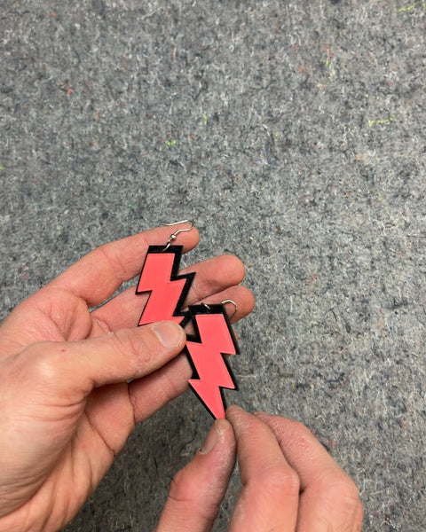Pair of Lightning Bolt Earrings