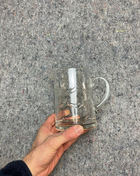 Etched Cocktail Mixing Glass with Handle