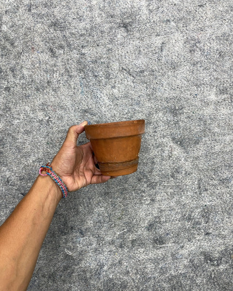 Small Terracotta Clay Plant Pot, 4.5”