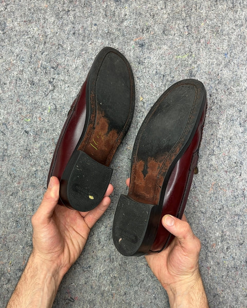 G.H. Bass & Co. Burgundy Weejuns Penny Loafers, Size US 9.5M