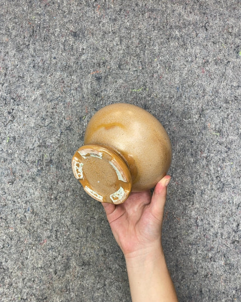 Glazed Ceramic Pedestal Bowl