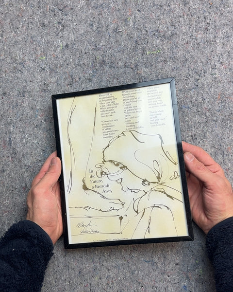 Framed Art Print with Poem and Illustration, 8x10"