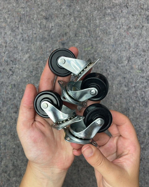 Caster Wheels Set of 4, 1.5 in Diameter