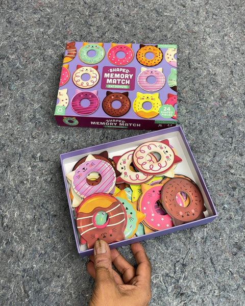 Mudpuppy Shaped Memory Match Cat Donuts Game