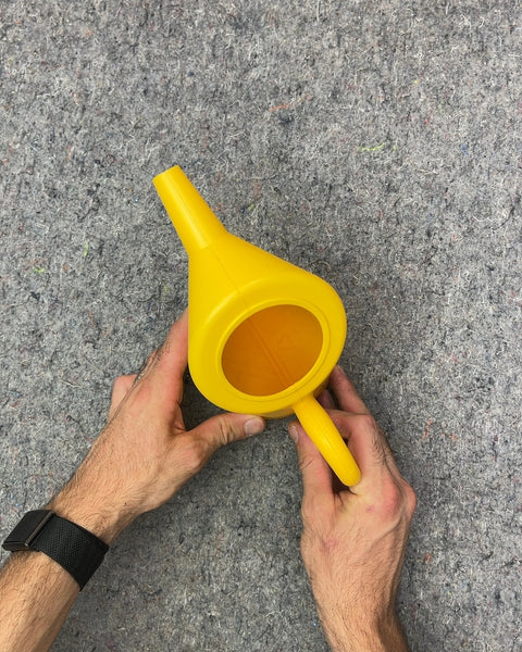 Yellow Plastic Funnel Cake Pancake Batter Pitcher