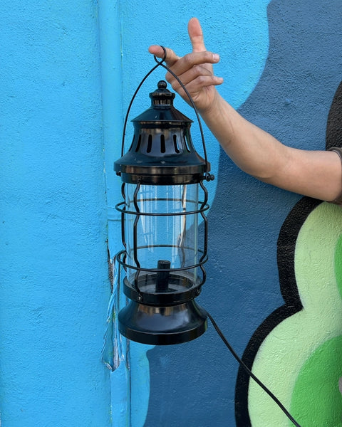 Black Electric Lantern