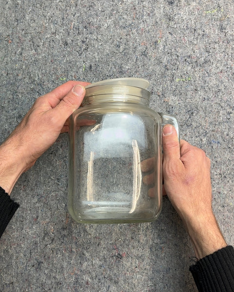 Glass Pitcher with Lid