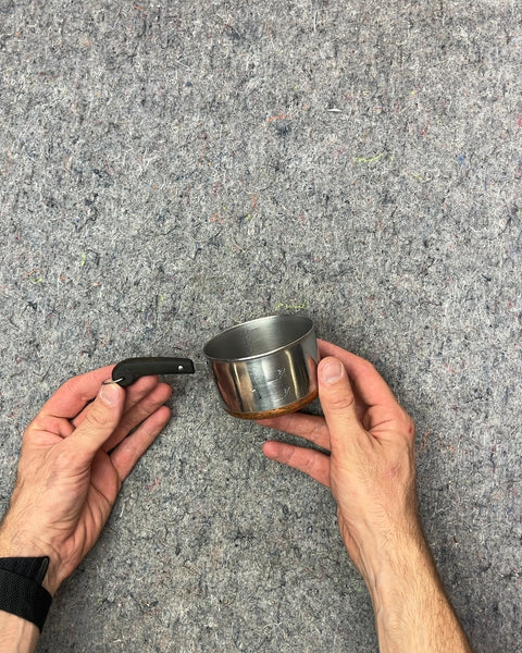 Vintage Revere Ware 1-cup Stainless Steel Measuring Cup With Copper Bottom