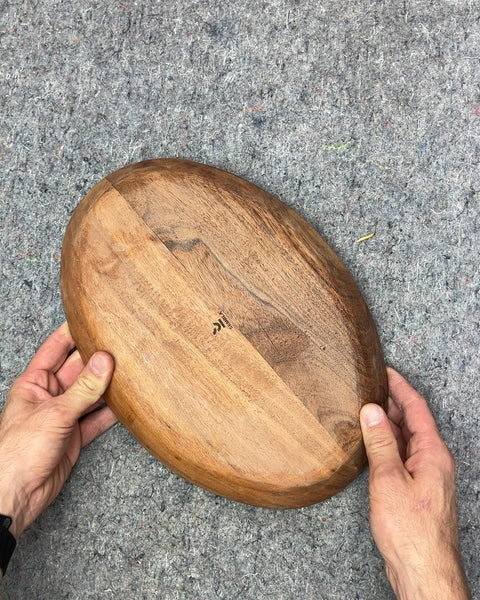 Sembla Oval Wooden Tray, 13"
