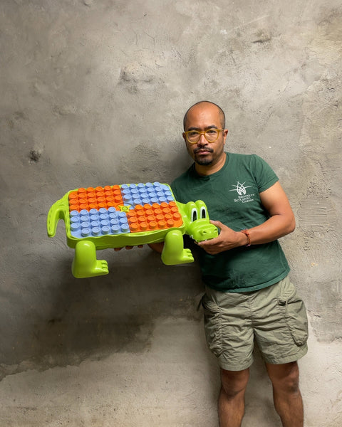 Mega Bloks First Builders Crocodile Building Block Tub